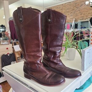 Frye Melissa Button Tall Riding Boot Size 7 B